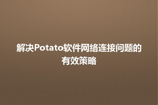 解决Potato软件网络连接问题的有效策略🌐