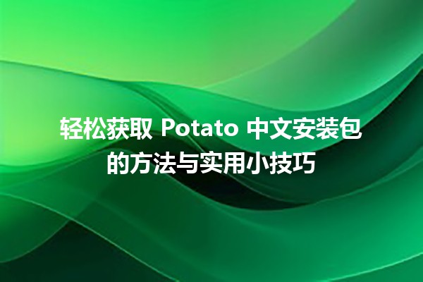 🍟 轻松获取 Potato 中文安装包的方法与实用小技巧