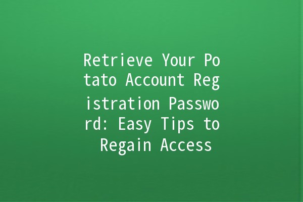 Retrieve Your Potato Account Registration Password: Easy Tips to Regain Access 🔑🥔