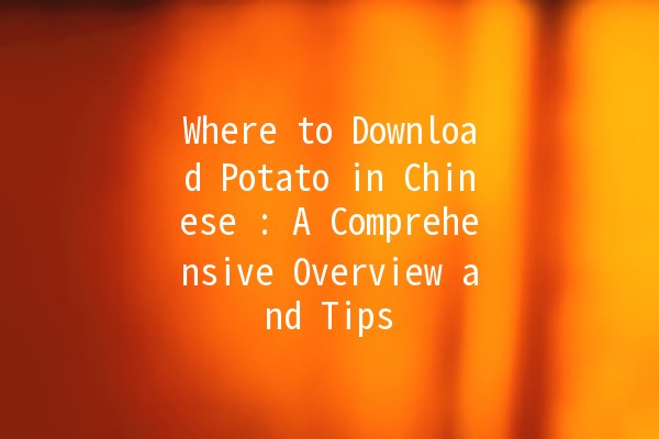 Where to Download Potato in Chinese 🌟: A Comprehensive Overview and Tips