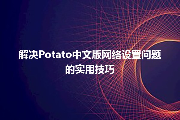 解决🐾Potato中文版网络设置问题的实用技巧