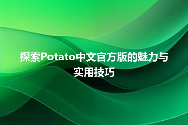 探索Potato中文官方版的魅力与实用技巧 🥔✨