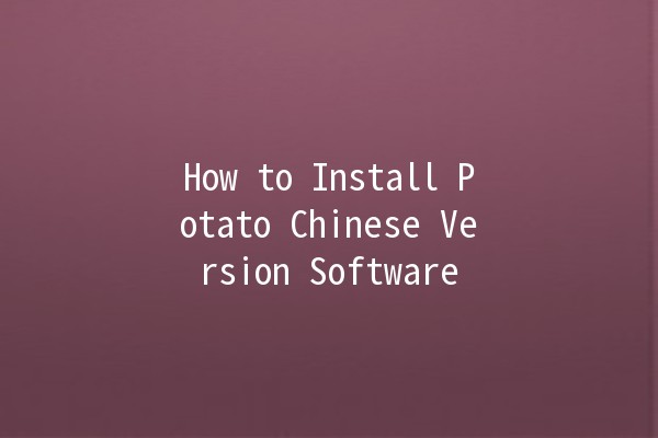 How to Install Potato Chinese Version Software 🚀💻