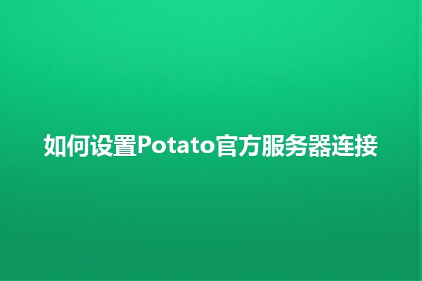 如何设置Potato官方服务器连接 🌟💻