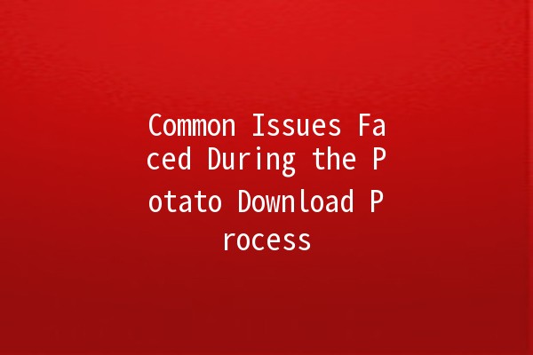 Common Issues Faced During the Potato Download Process 🥔🚀