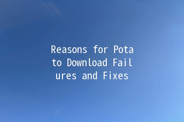 Reasons for Potato Download Failures and Fixes 🔧🥔