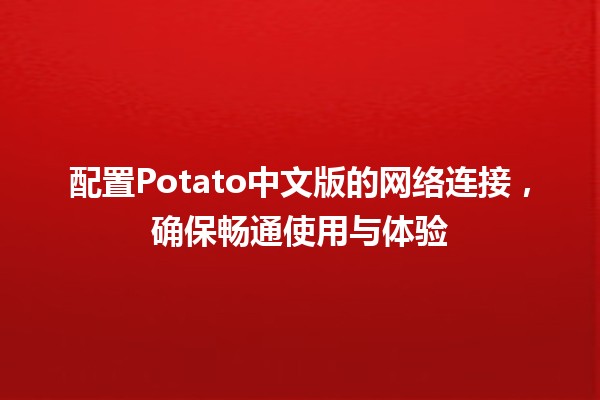 配置Potato中文版的网络连接🔗，确保畅通使用与体验