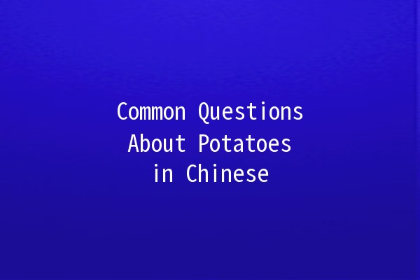 Common Questions About Potatoes in Chinese 🌟🥔