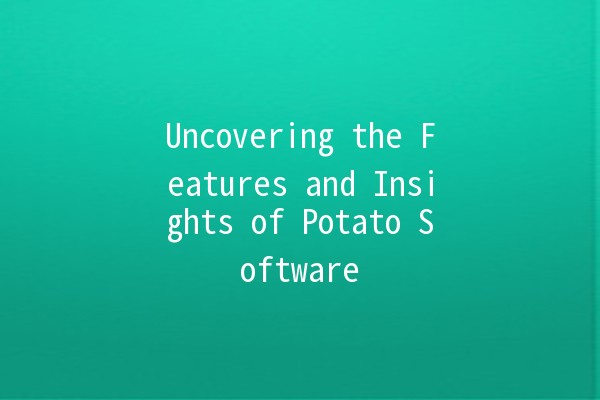 Uncovering the Features and Insights of Potato Software 🥔💻