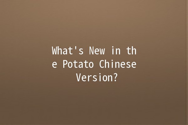 What's New in the Potato Chinese Version? 🥔✨