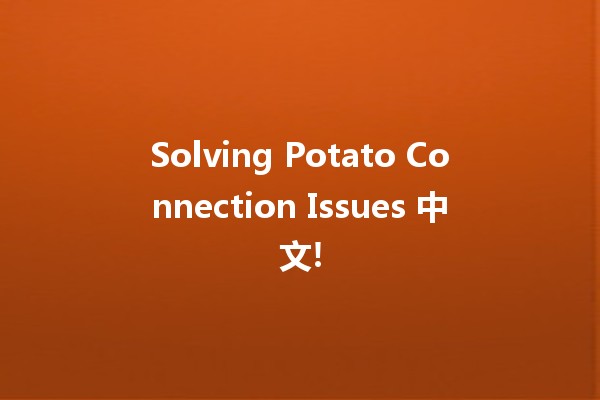 🚀 Solving Potato Connection Issues 中文! 🌟