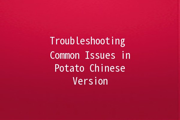 Troubleshooting Common Issues in Potato Chinese Version 🥔🔧