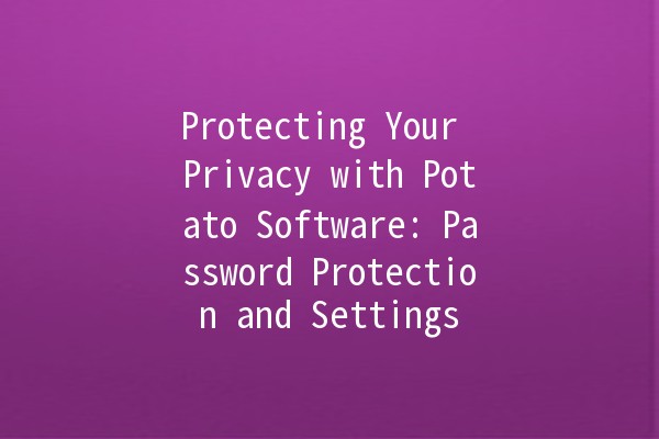 Protecting Your Privacy with Potato Software: Password Protection and Settings 🔒🥔