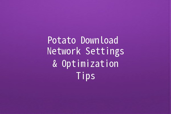 Potato Download Network Settings & Optimization Tips 🥔⚙️