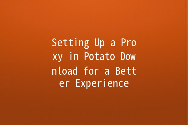 Setting Up a Proxy in Potato Download for a Better Experience 🌐📥