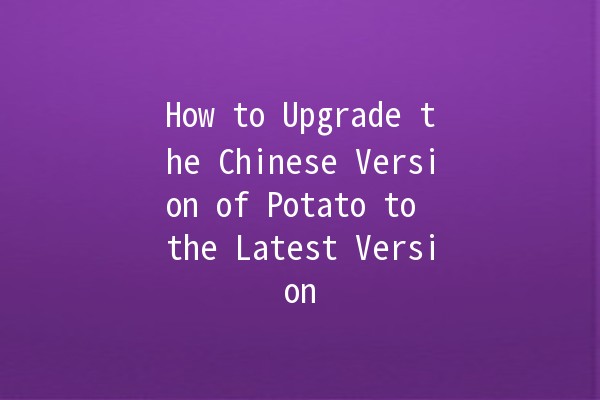 How to Upgrade the Chinese Version of Potato to the Latest Version 🚀🍟