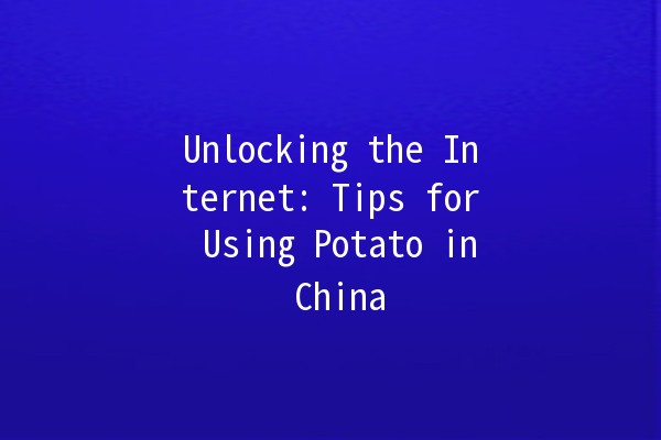 Unlocking the Internet: Tips for Using Potato in China 🇨🇳🥔