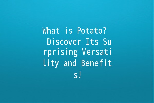 What is Potato? 🥔 Discover Its Surprising Versatility and Benefits!