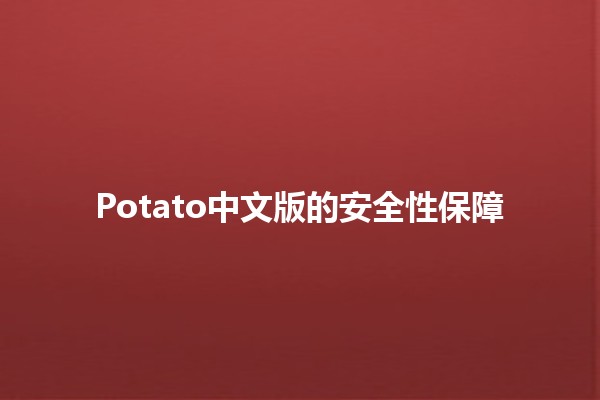 Potato中文版的安全性保障 🛡️🥔