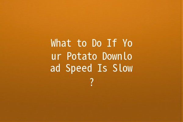 What to Do If Your Potato Download Speed Is Slow? 🥔🚀